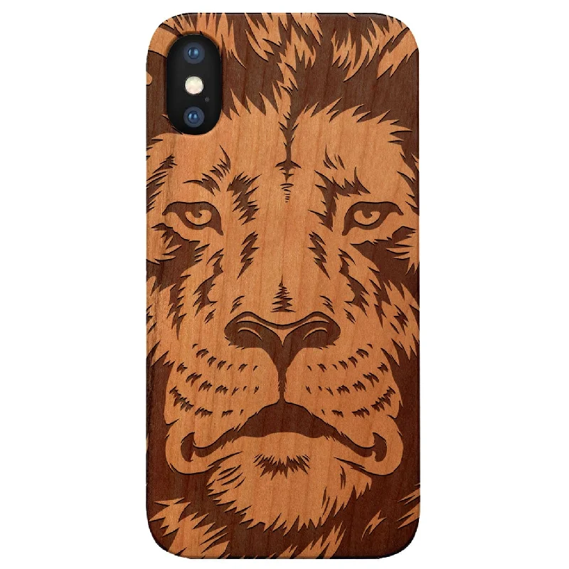 Lion Face2 - Engraved Phone Case