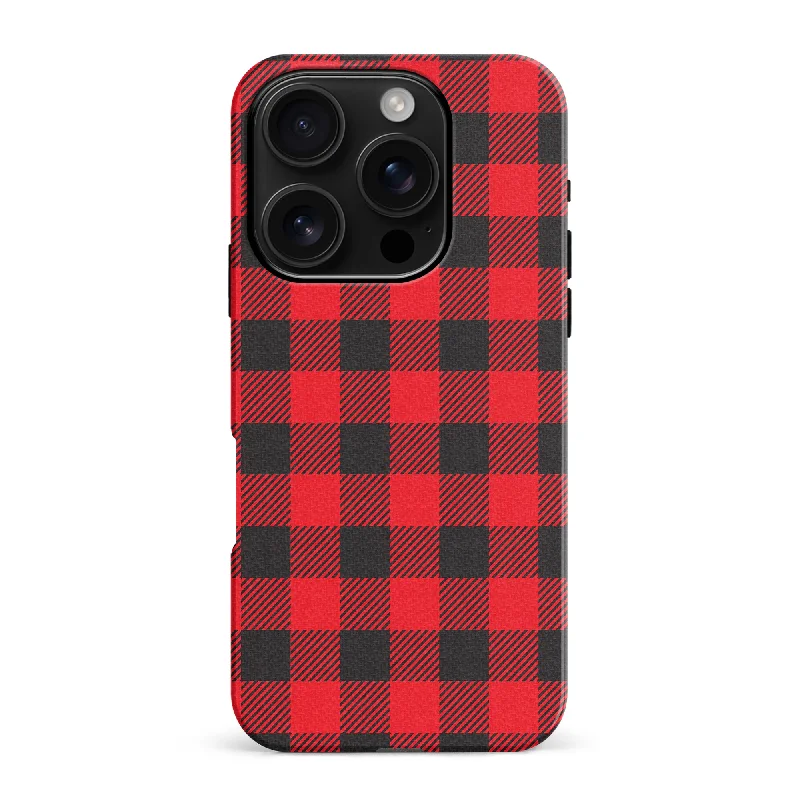 Lumberjack Plaid Phone Case - Red