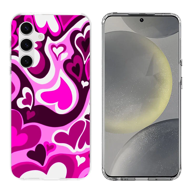 Printed  Hard Acrylic Shockproof Anti scratch Case Cover for Samsung S24