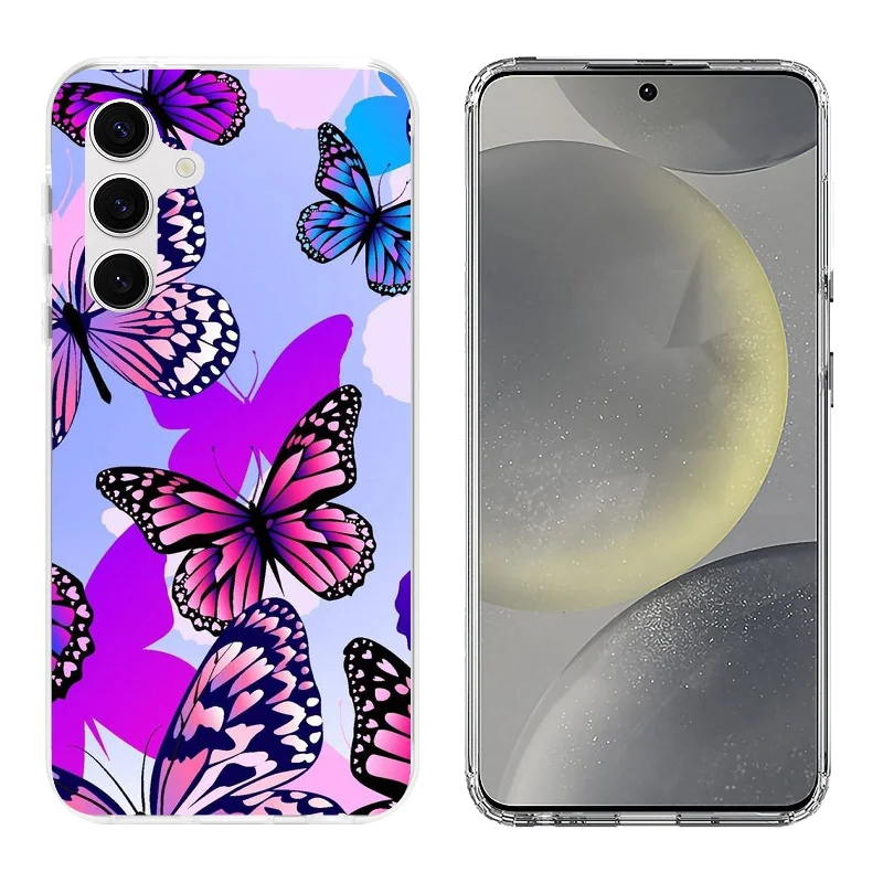 Printed  Hard Acrylic Shockproof Anti scratch Case Cover for Samsung S24