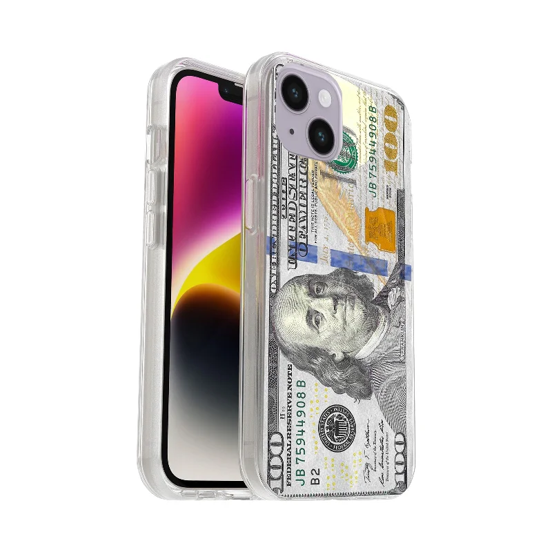 Printed Hard Acrylic Shockproof Antiscratch Case Cover for Apple iphone 14 Plus