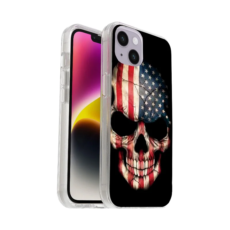 Printed Hard Acrylic Shockproof Antiscratch Case Cover for Apple iphone 16