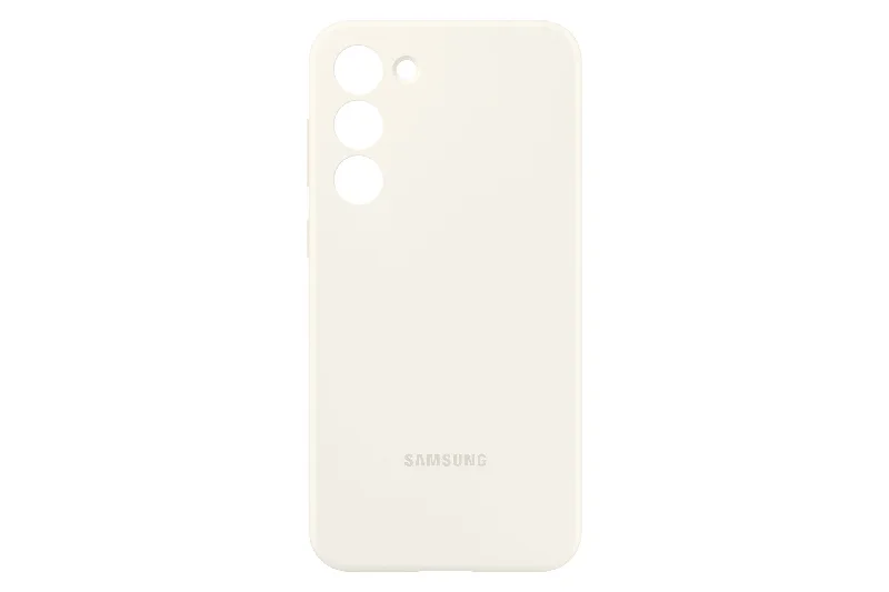 Samsung Silicone Case for Galaxy S23+ in Cream