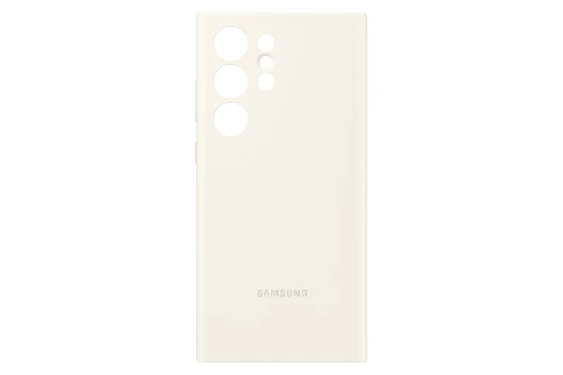 Samsung Silicone Case for Galaxy S23 Ultra in Cream