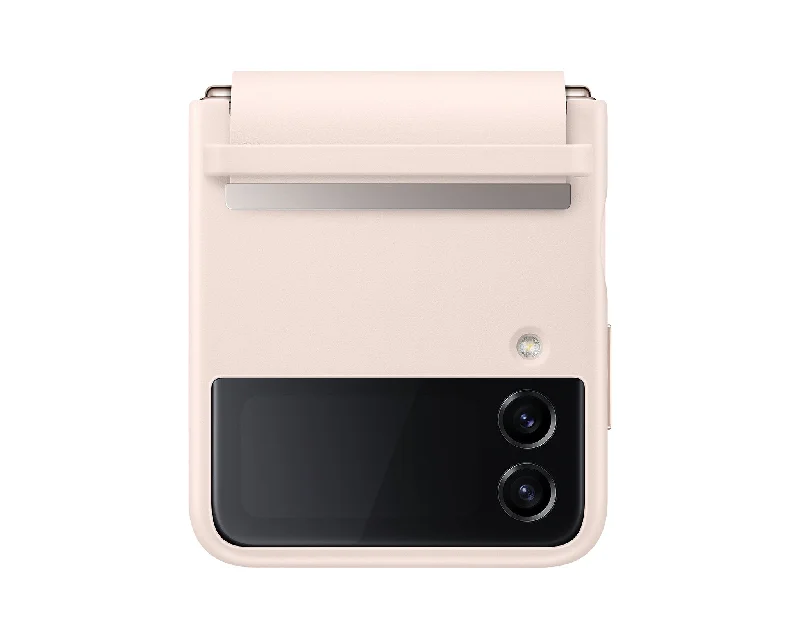 Samsung Flap Leather Cover for Galaxy Z Flip4 in Peach