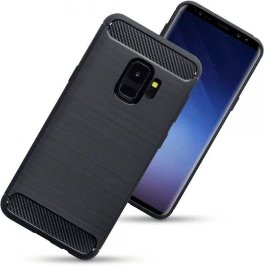 Samsung Galaxy S20 Carbon Fibre Gel Cover - Black