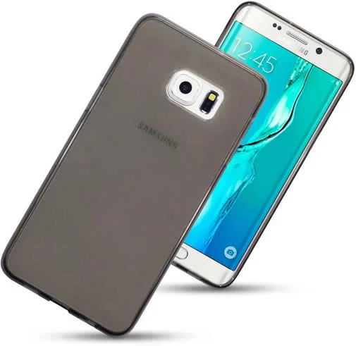 Samsung Galaxy S6 Edge Plus Gel Cover - Smoke Black