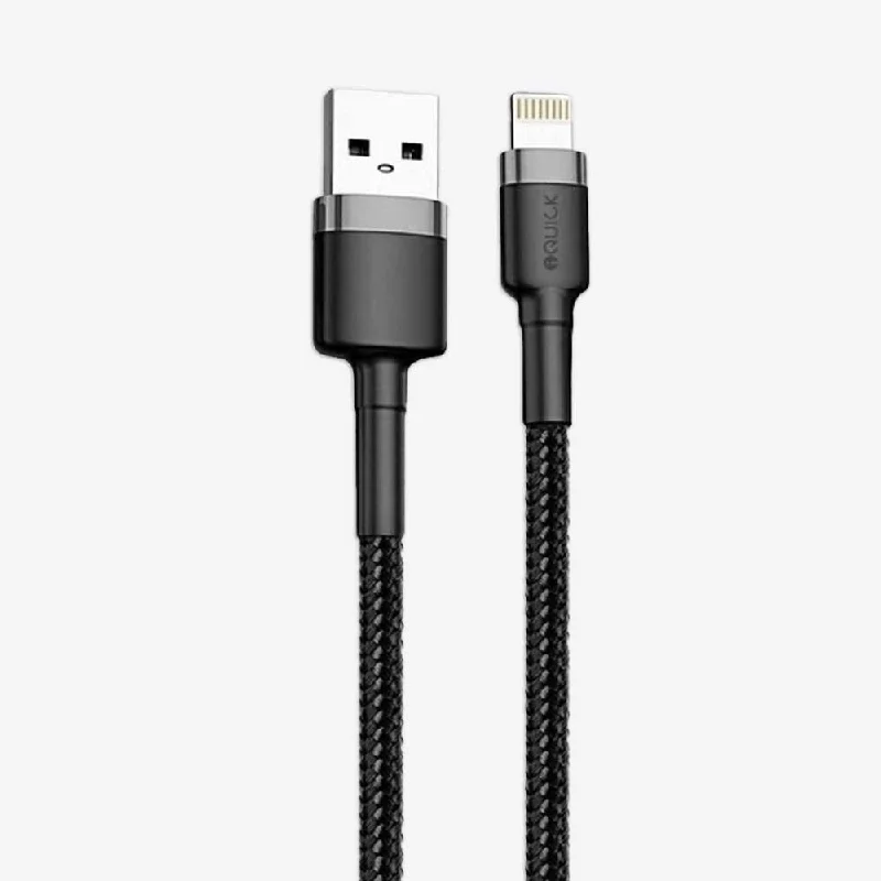 USB-A to Lightning Cable | iQuick Fast Charging, Braided