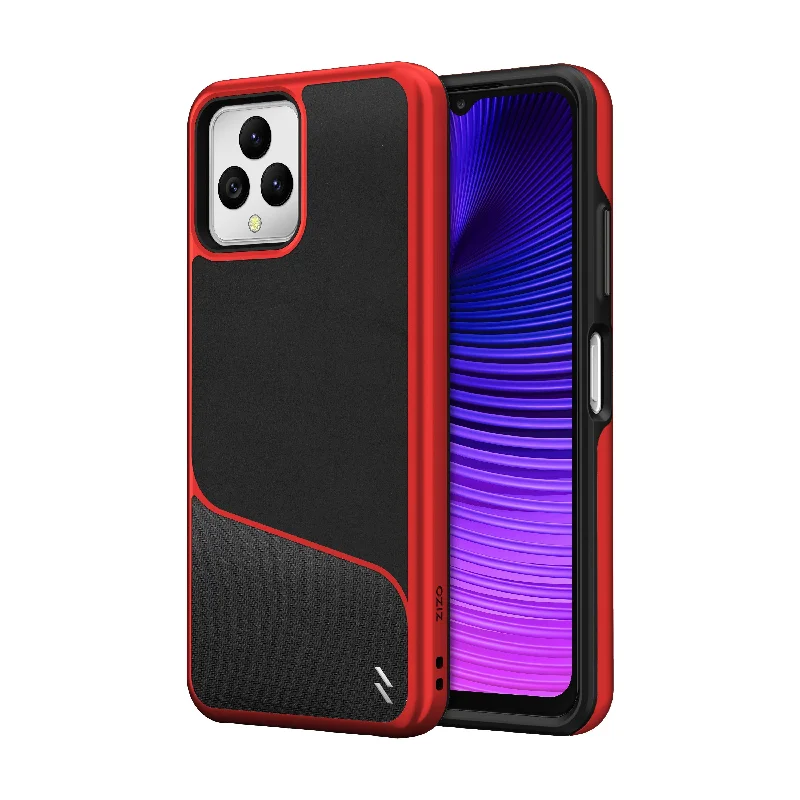 ZIZO DIVISION Series T-Mobile REVVL 6 5G Case - Black & Red